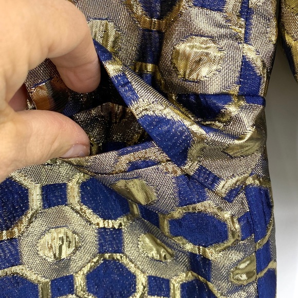 💕SALE💕 Marni Metallic Gold Blue Blazer - Picture 6 of 7